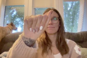 ALYCIA- learning my name using ASL finger spelling!