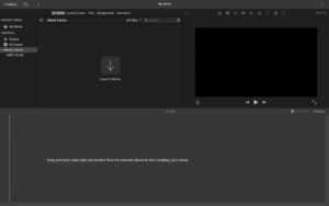 Showing the things you can add to iMovie