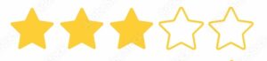 A collection of golden stars on white background . 1 star, 2 star, 3 star, 4 star, 5 star