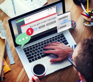 New Message Texting Connection Communication Concept