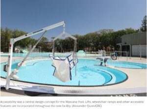 Pool with Wheel chair Lift 