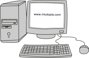 computer, desktop, crt monitor
