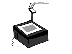 overhead projector, bright room projector, projector