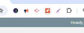 Toolbar on computer showing purple feather for Lightshot app