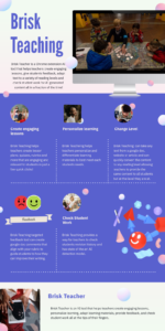 Infographic describing Google Brisk Teacher AI