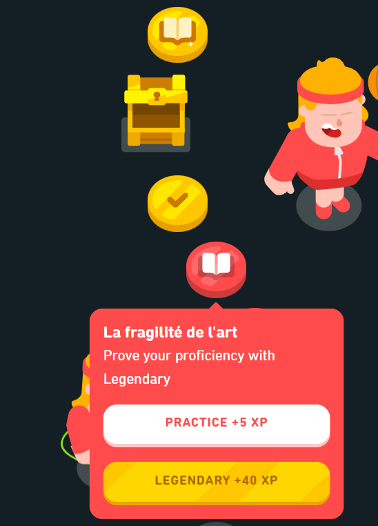 Screenshot of golden levels