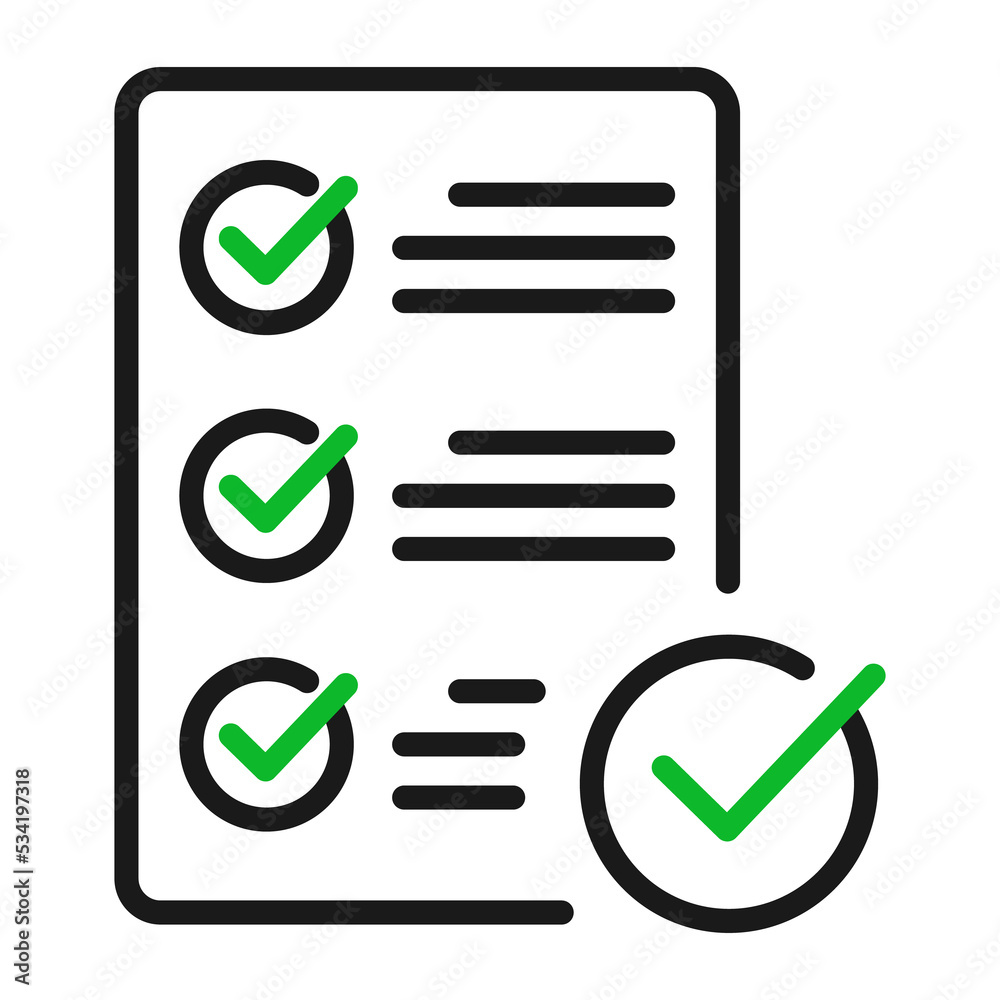 Assessment checklist icon. Feedback Or checklist concept illustration
