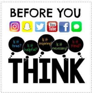 Think before using social media