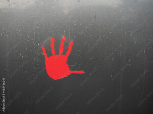 Red Handprint Decal for Missing and Murdered Indigenous Women and Girls
