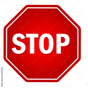Stop Sign Boards Vector Icons