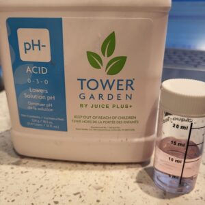 Tower Garden acid to adjust pH