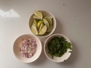 Birria taco toppings