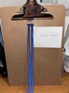 Lark head knot