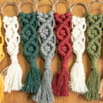 macramé keychain.