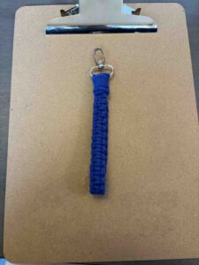 Square knot keychain.