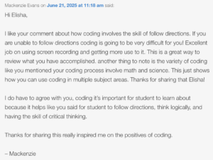 Week 6 comment 4.