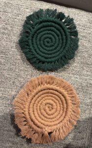 Macramé Coasters.