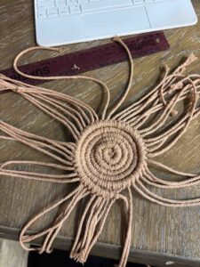 Coaster being made.
