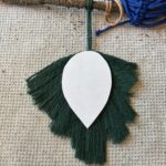 Leaf pattern on cord before cutting out.
