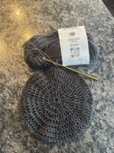 Round Crochet Cloth.