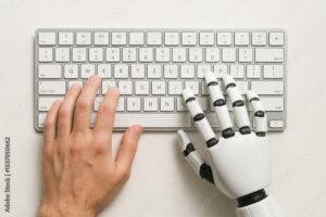 Human robot collaboration keyboard