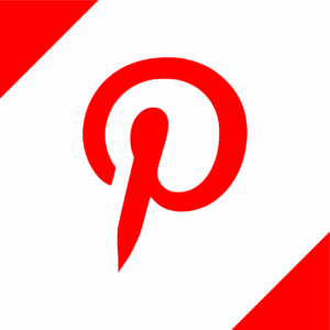 A graphic of the Pinterest logo