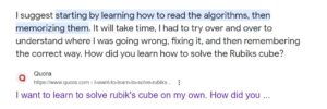 Just learning how to begin solving a Rubik Cube.