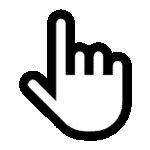 hand, click, press, icon, cutout, click, click, click, click, click