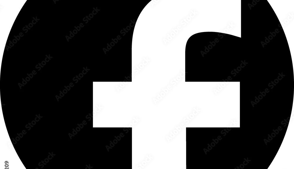 Facebook concept app glyph  sign