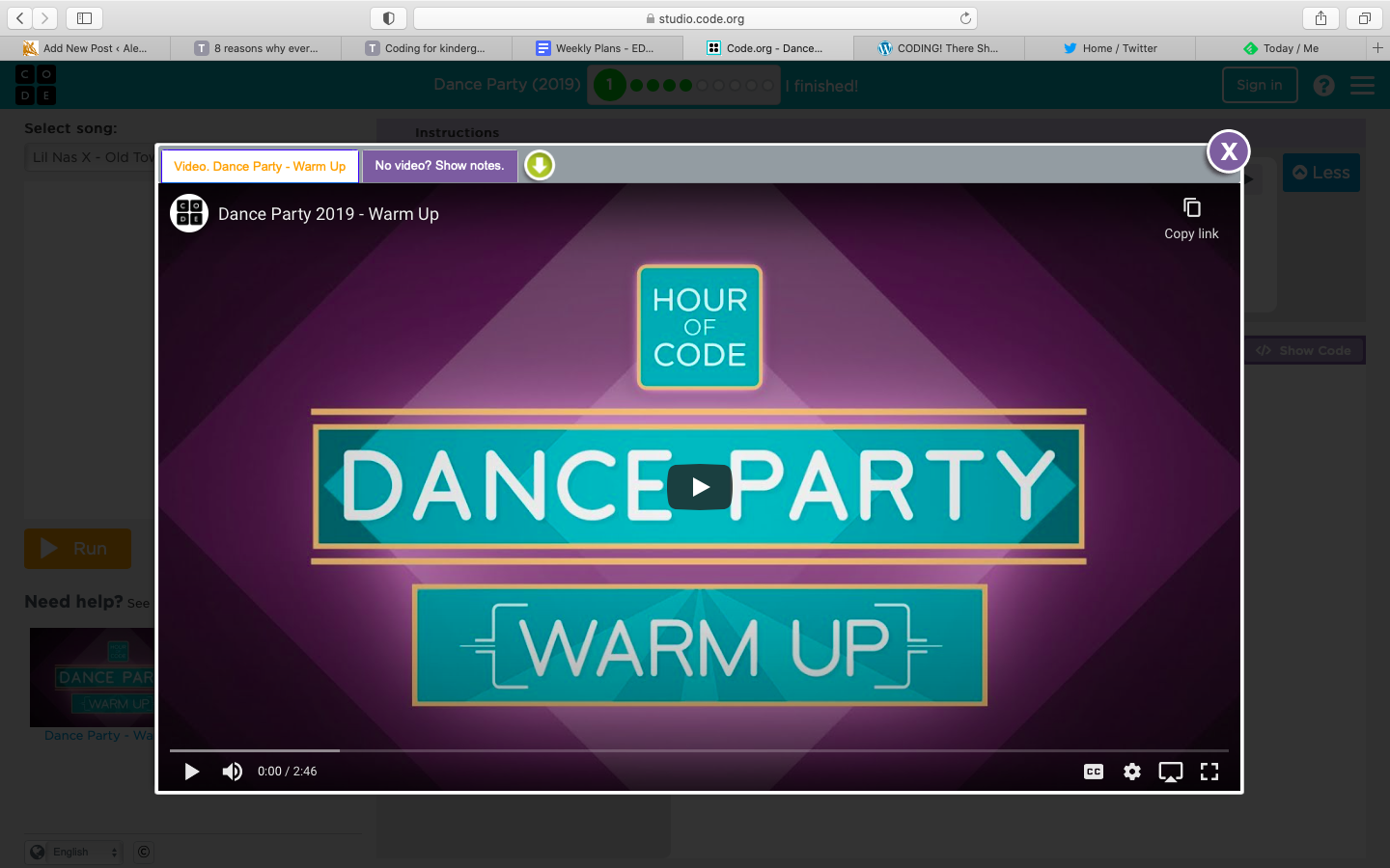 Coding dance party – Alexandra Crammond