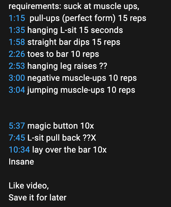 SAVE THIS☝🏽 for your next Back Day 💪🏽 These were the exercises I did to  unlock the High L-Sit Pull Up Starting from the easie