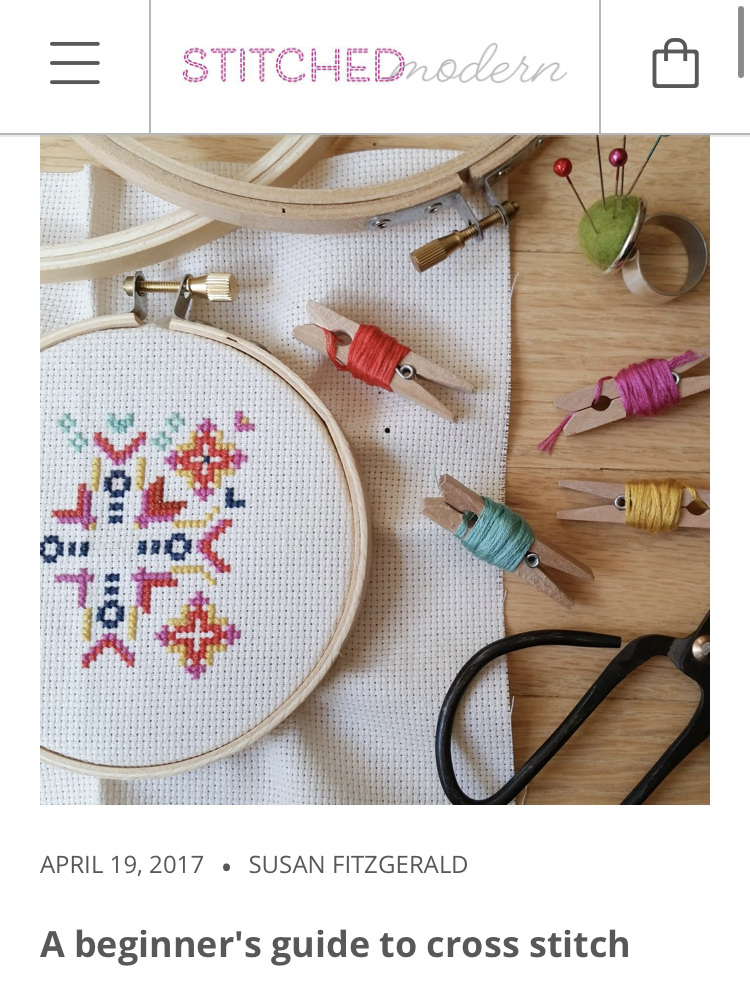 Preparing Fabric for Cross Stitch