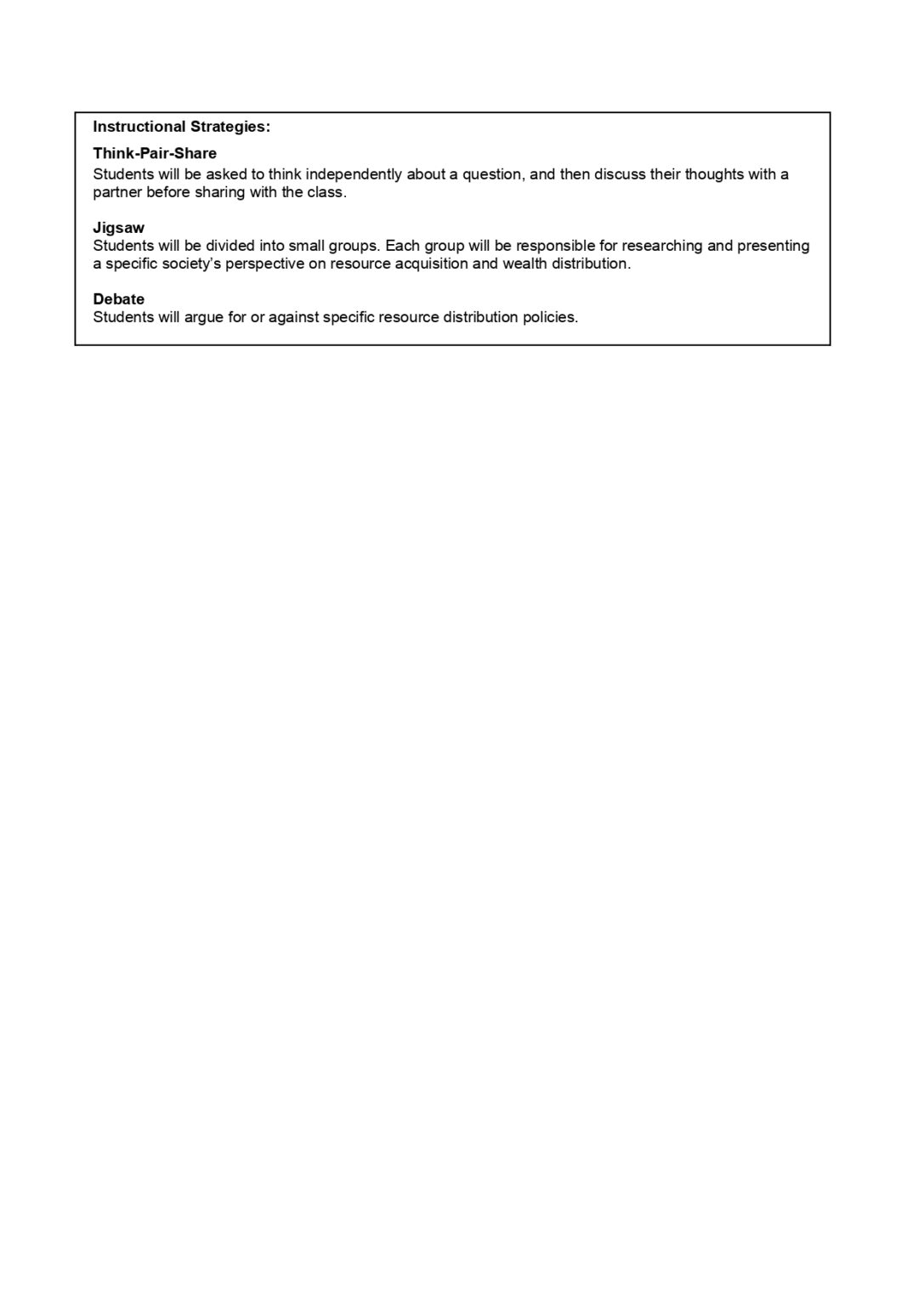 Lesson Plan Page
