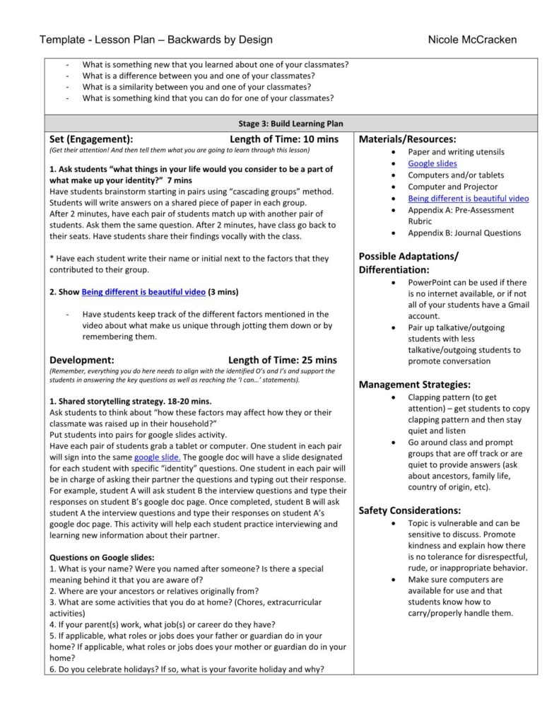 Health USC6.2 – Identity – Get to know classmates – Nicole McCracken