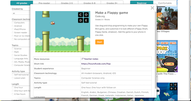 Screen Scrolling in Flappy Bird using Scratch